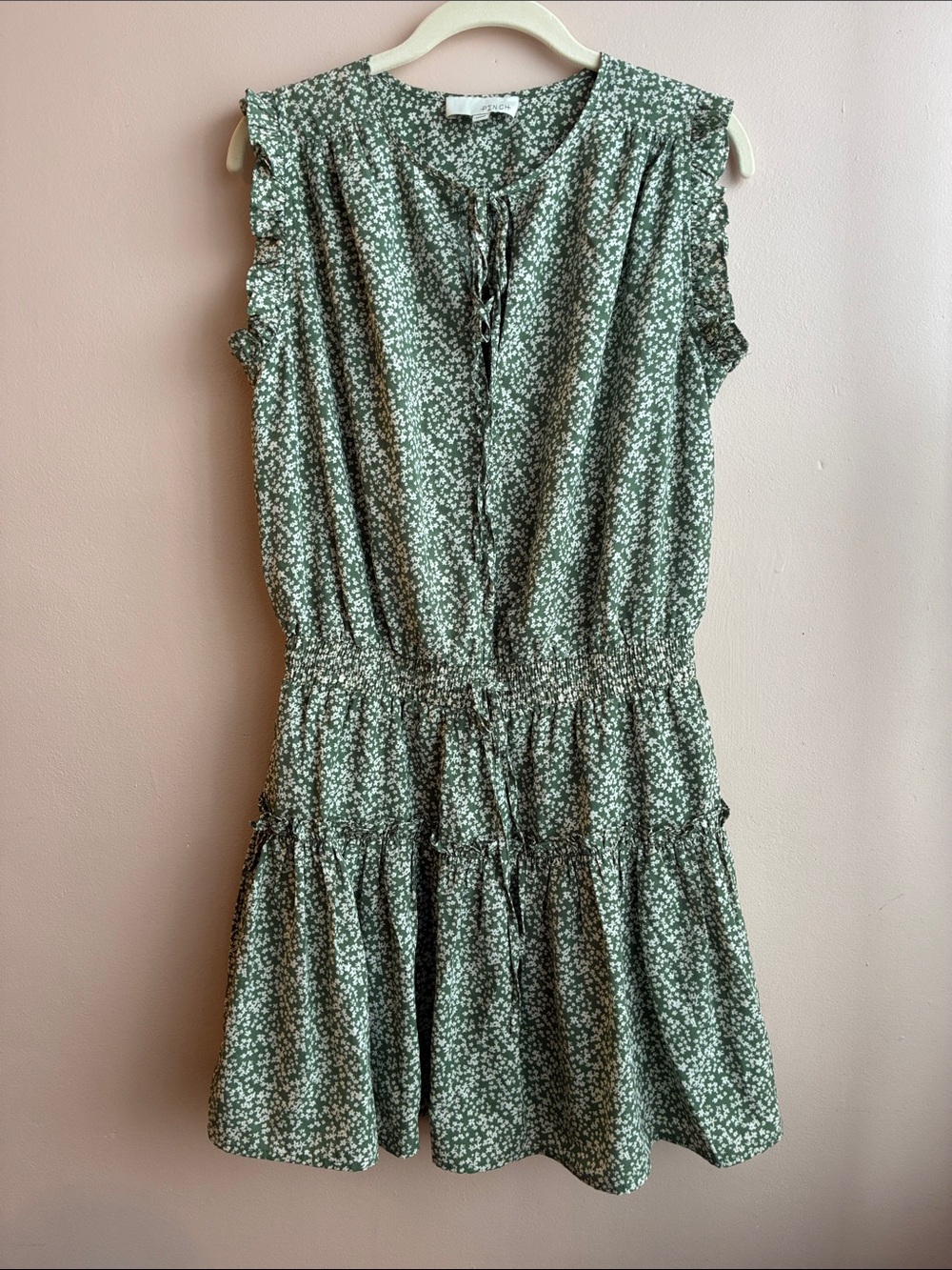 Pinch Green Floral Mini Dress
